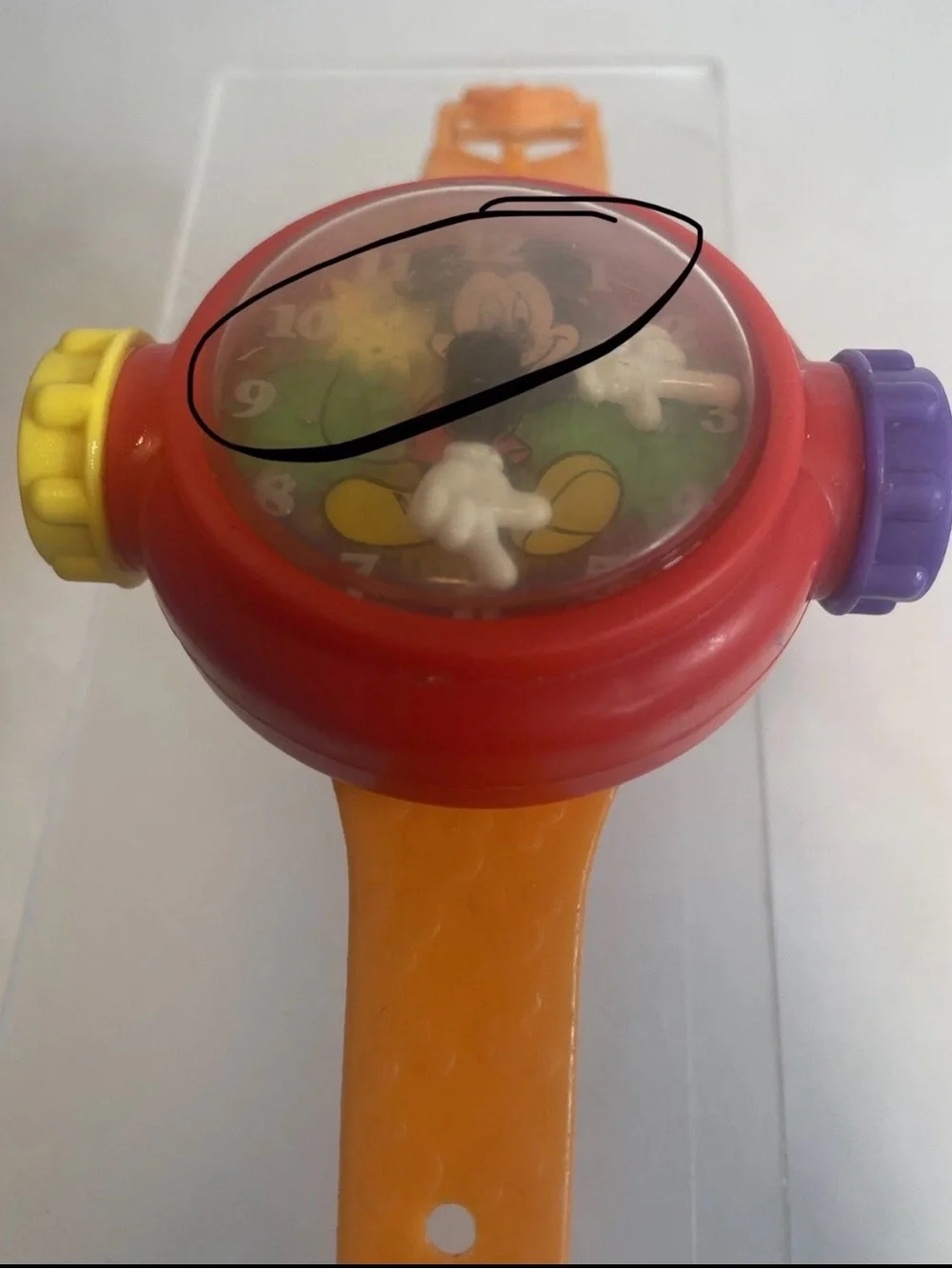 Vintage Disney Large Face Play Watches 2 Mickey Minnie Play Watch PLEASE READ